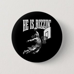 Bóton Redondo 5.08cm Ele É Rizzin Divertido Jesus Jogando Memória De Ba