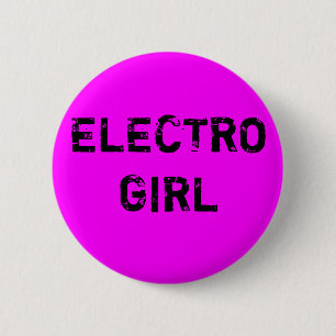 Bóton Redondo 5.08cm electro botão da menina