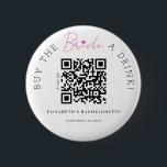 Bóton Redondo 5.08cm Elegance Comprar Botão de Código QR da Noiva A Dri<br><div class="desc">Comprar elegante e moderno de Elegance impresso com design O botão Bride A Drink QR Code que pode ser personalizado com o seu texto. Clique no botão "Personalizar" e use nossa ferramenta design para modificar este modelo. Veja a Design de Arte Gráfica para outros produtos que combinam com este design!...</div>