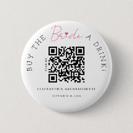 Bóton Redondo 5.08cm Elegance Comprar Botão de Código QR da Noiva A Dri