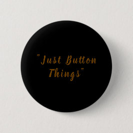 Bóton Redondo 5.08cm Elegant Black Minimalist Design Round Pinback