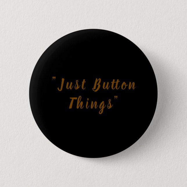 Bóton Redondo 5.08cm Elegant Black Minimalist Design Round Pinback (Frente)
