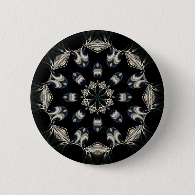 Bóton Redondo 5.08cm Elegante Mandala (Frente)