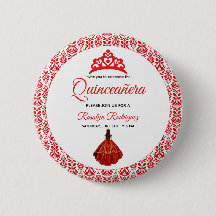 Elegante Red Quinceañera