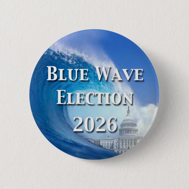 Bóton Redondo 5.08cm Eleição da Onda Azul 2026 (Frente)