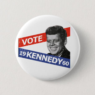 Bóton Redondo 5.08cm Eleição de JFK Kennedy