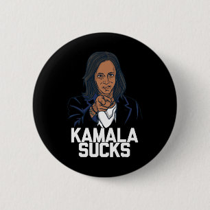 Bóton Redondo 5.08cm Eleição Presidencial De Kamala Harris 2024 Trump H