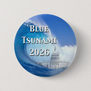 Bóton Redondo 5.08cm Eleição Tsunami Azul 2026