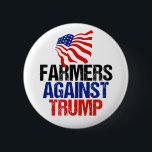 Bóton Redondo 5.08cm Eleições 2024 Para Os Agricultores Contra O Trump<br><div class="desc">Botão Farmers Against Trump para sua fazenda. Uma bandeira americana para um agricultor orgulhoso que irá votar democrata nas eleições de 2024.</div>