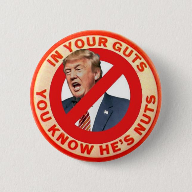 Bóton Redondo 5.08cm Eleições anti-Trump Pin 2020 (Frente)