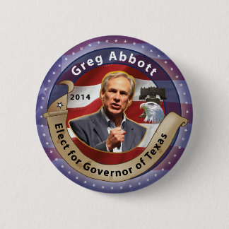 Bóton Redondo 5.08cm Eleja Greg Abbott para o governador de Texas -