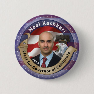 Bóton Redondo 5.08cm Eleja Neel Kashkari para o governador de