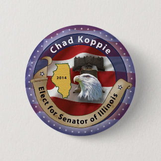 Bóton Redondo 5.08cm Eleja República do Tchad Koppie para o senador de