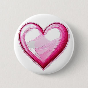 Bóton Redondo 5.08cm Elemento AMOR SNS 3D bonito eu te amo
