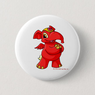Bóton Redondo 5.08cm Elephante vermelho alegre
