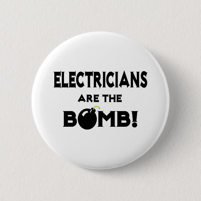 Bóton Redondo 5.08cm Elétricos São A Bomba! (Frente)