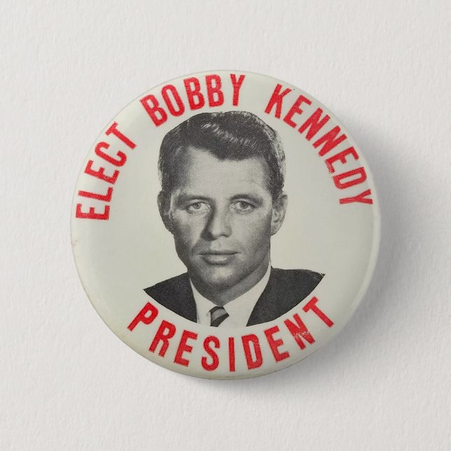Bóton Redondo 5.08cm Eleve Bobby Kennedy Presidente (Frente)