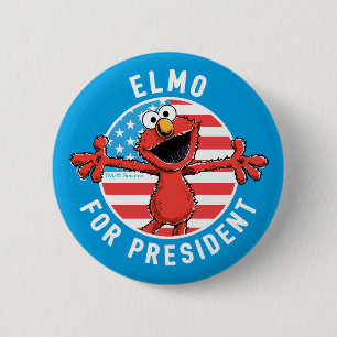 Bóton Redondo 5.08cm Elmo Presidente - Bandeira