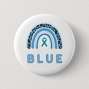 Bóton Redondo 5.08cm Em abril, Vestimos a consciência do Autismo Azul A
