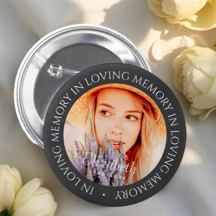 Bóton Redondo 5.08cm Em uma memória simples Foto personalizada moderna