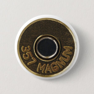 Bóton Redondo 5.08cm Embalagem de bronze do escudo de 357 magnum