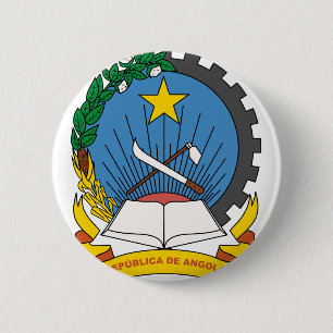 Bóton Redondo 5.08cm emblema angola
