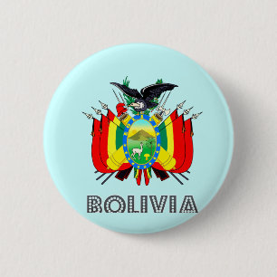 Bóton Redondo 5.08cm Emblema boliviano