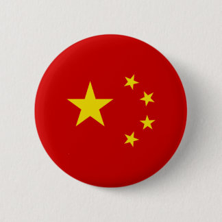 Bóton Redondo 5.08cm Emblema chinês da bandeira