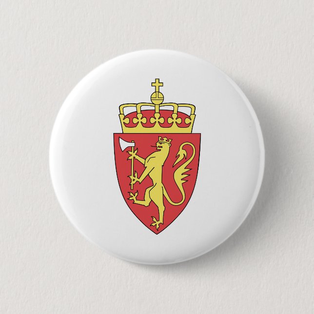 Bóton Redondo 5.08cm emblema da noruega (Frente)