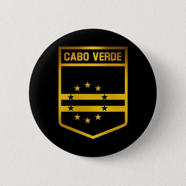 Bóton Redondo 5.08cm Emblema de Cabo Verde (Frente)