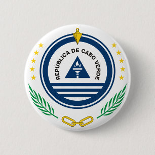 Bóton Redondo 5.08cm emblema de cabo verde