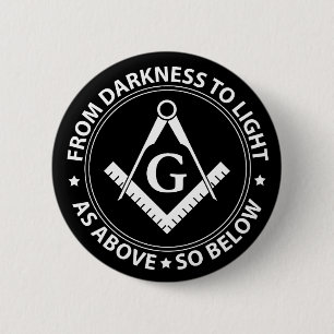 Bóton Redondo 5.08cm Emblema de Freemasonry