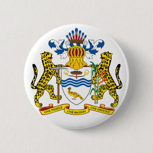 Bóton Redondo 5.08cm emblema de guyana