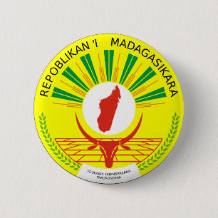 Bóton Redondo 5.08cm Emblema de Madagascar