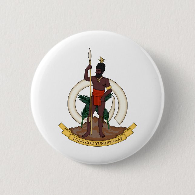 Bóton Redondo 5.08cm emblema de vanuatu (Frente)