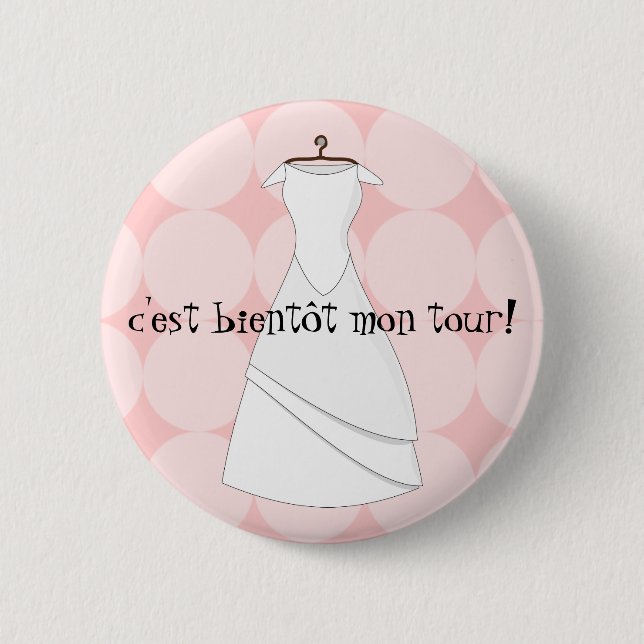 Bóton Redondo 5.08cm emblema futuro casada é cedo a minha volta (Frente)