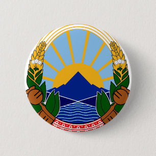 Bóton Redondo 5.08cm emblema norte de Macedónia