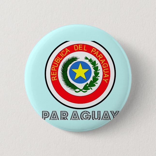 Bóton Redondo 5.08cm Emblema paraguaio (Frente)