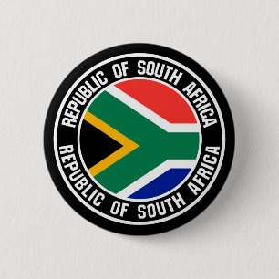Bóton Redondo 5.08cm Emblema redondo de África do Sul