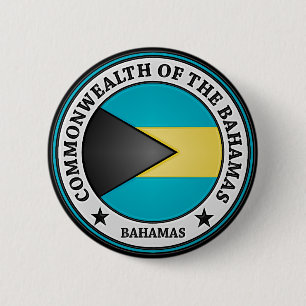 Bóton Redondo 5.08cm Emblema redondo de Bahamas