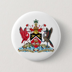 Bóton Redondo 5.08cm emblema trinidade e tobago
