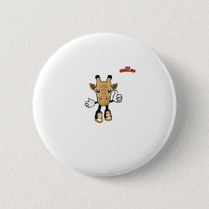 Bóton Redondo 5.08cm emoji animais girafa para cima