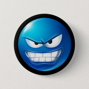 Bóton Redondo 5.08cm emoji blue meanie