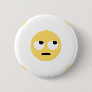 Bóton Redondo 5.08cm emoji eye roll