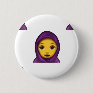 Bóton Redondo 5.08cm emoji hajib