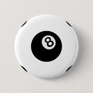 Bóton Redondo 5.08cm emoji oito bolas