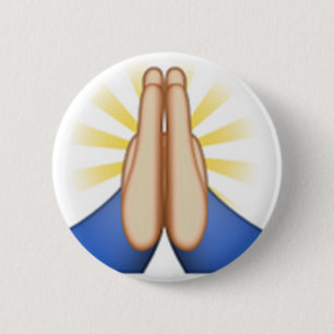 Bóton Redondo 5.08cm emoji praying