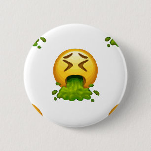 Bóton Redondo 5.08cm emoji que puking