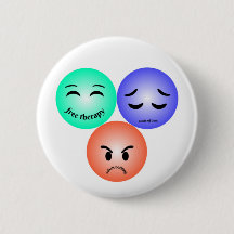 Emoji sente-se com citações felizes, tristes e zan