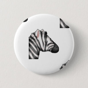 Bóton Redondo 5.08cm emoji zebra